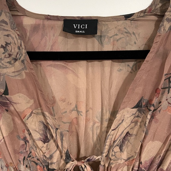Vici Mauve Floral Maxi Dress - Picture 4 of 5